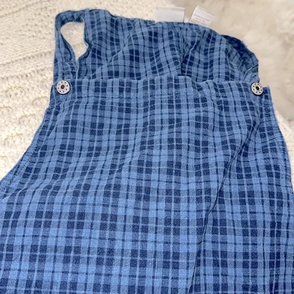Crossroads Blue Plaid vintage overalls Dress size medium - Picture 6 of 6